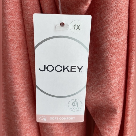JOCKEY (1X) Soft Essentials Long Sleeve Tee Style 16841 Color 807 Rose Haze, NWT - Picture 5 of 12